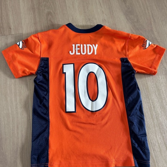 NFL youth medium 10/12 Denver Broncos jersey 10 Jeudy - Picture 2 of 2